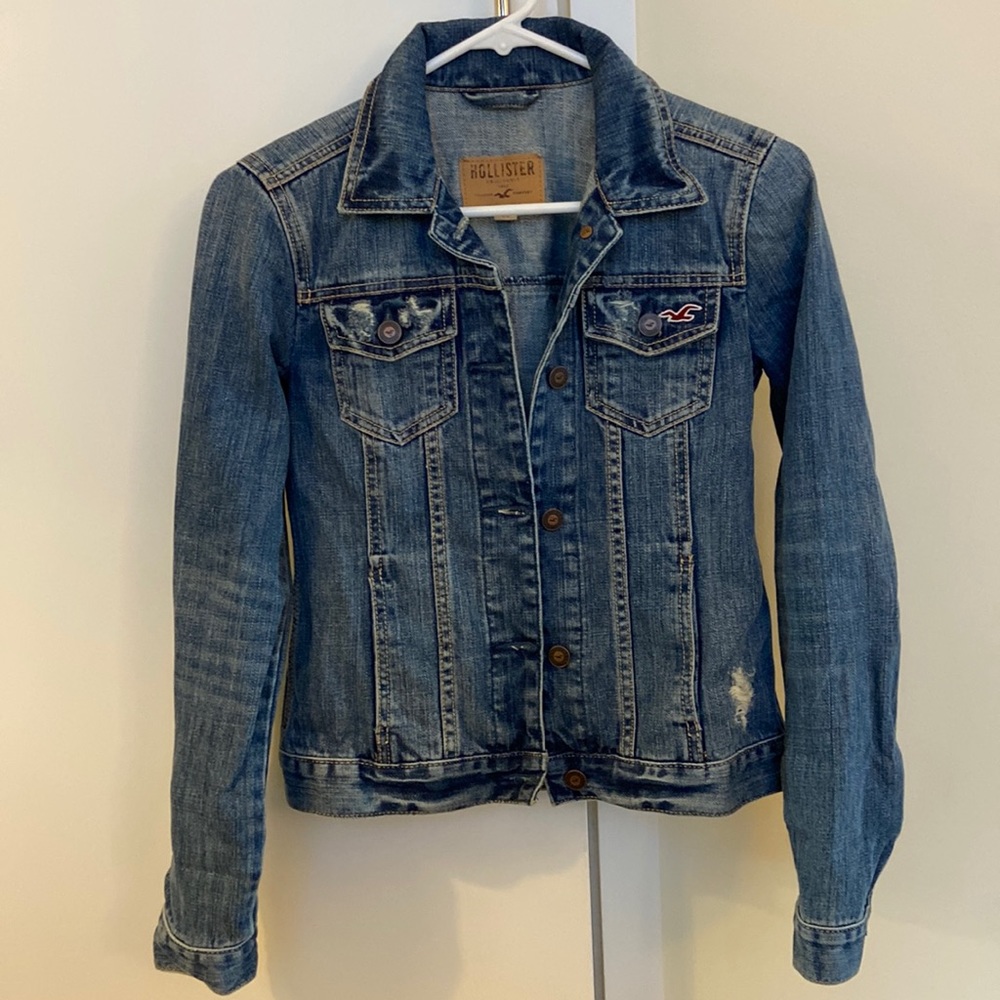 Hollister Distressed Denim Jacket